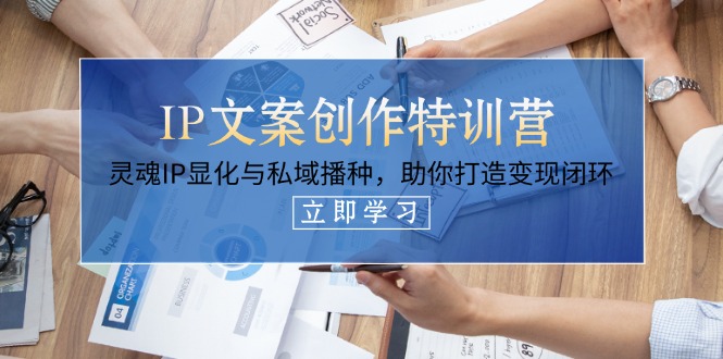（14330期）IP文案创作特训营，灵魂IP显化与私域播种，助你打造变现闭环（14节课）-知源网创