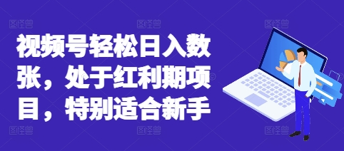 视频号轻松日入数张，处于红利期项目，特别适合新手-知源网创